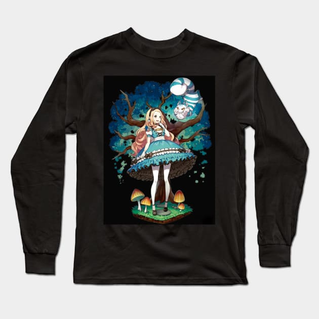 Alice in wonderland Long Sleeve T-Shirt by BlackOcult